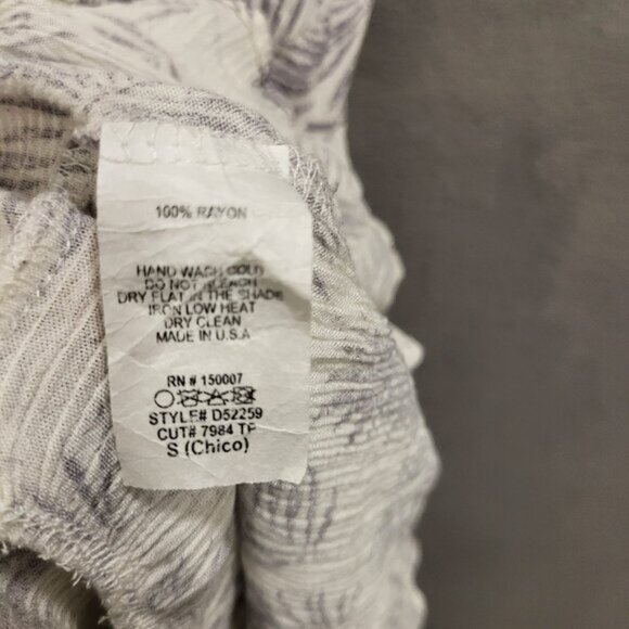 Veveret V Neck Layered Mini Dress Women's Size Small Earthy Boho Flowy Beach - Picture 4 of 6